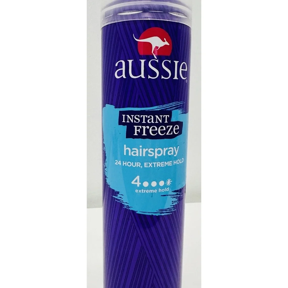 Aussie Instant Freeze Hairspray 24 Hour #4 Extreme Hold 7 Oz Aerosol Spray